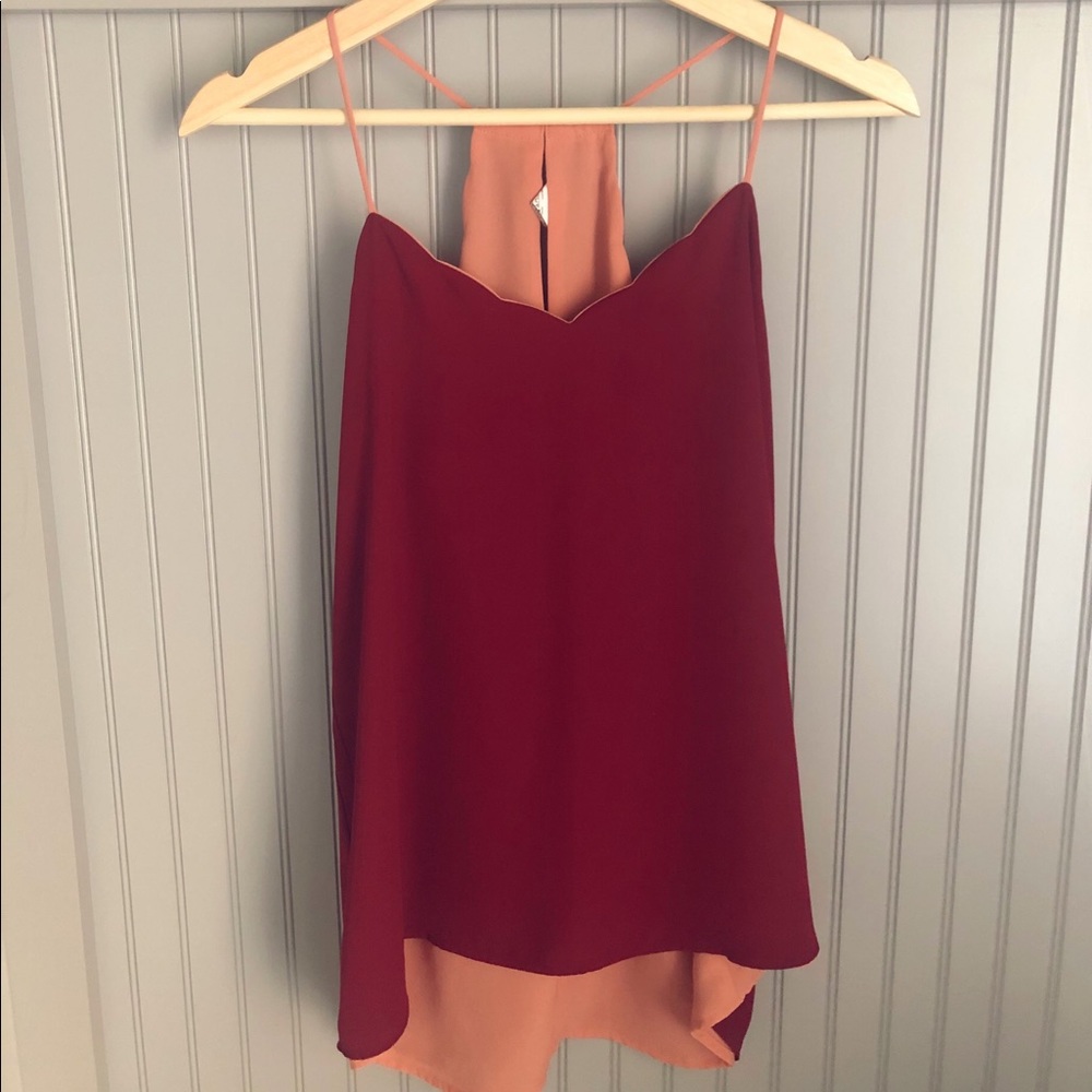 Express Reversible Scalloped Cami - Pink